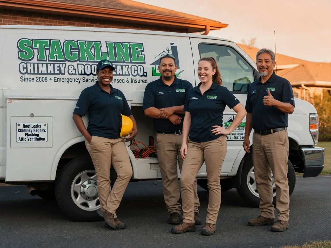 Chimney flashing repair company in Bellevue, TX